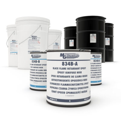 834B – Black Flame Retardant Epoxy