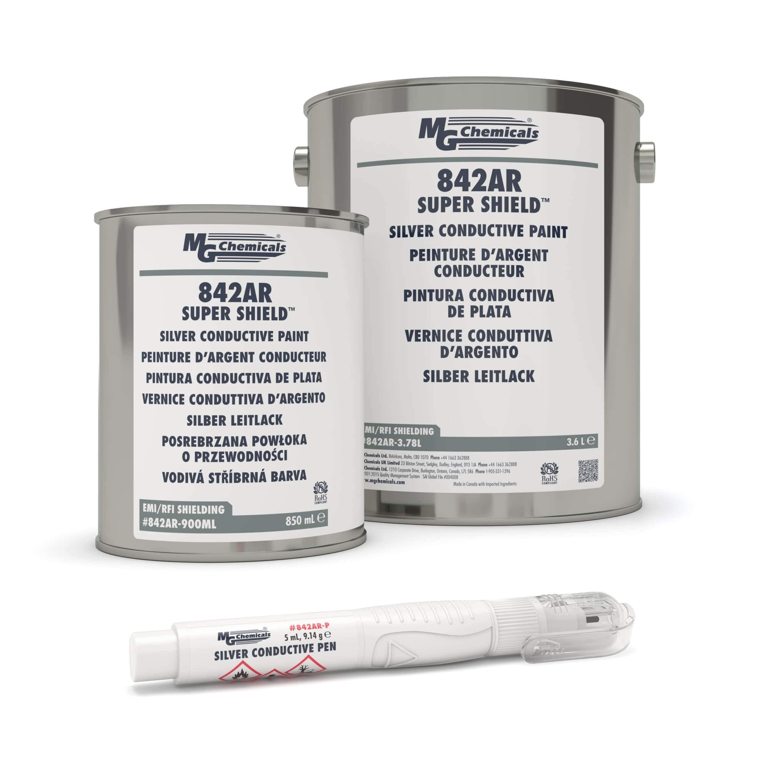 842AR &ndash; Super Shield&trade; Silver Conductive Paint