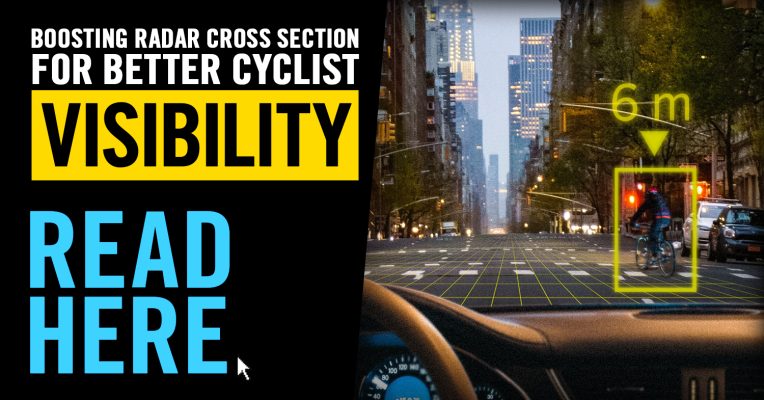 Boosting Radar Cross Section (RCS) for Better Cyclist Visibility