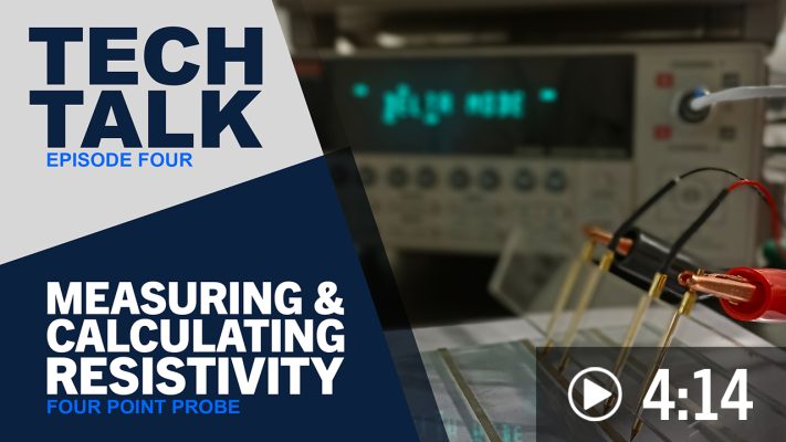 Conférence technique 4 : Sonde à quatre points : Mesure et calcul de la résistivité