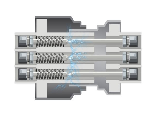 Figure 2: Cross-section of arcing chamber